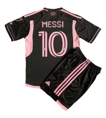 Inter Miami Lionel Messi #10 babykläder Bortatröja barn 2023-24 Korta ärmar (+ Korta byxor)